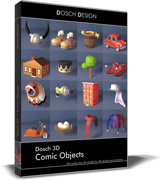 comic objects dosch 3d max - DOSCH 3D - Comic Objects by Dosch Design