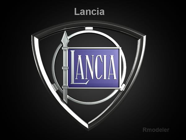 maya lancia cars - Lancia 3d Logo by Serega Rozhnov