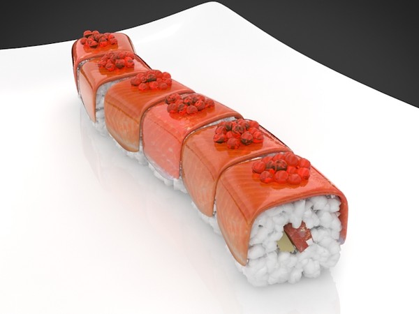 3d max sushi red dragon - sushi red dragon by denisVFX