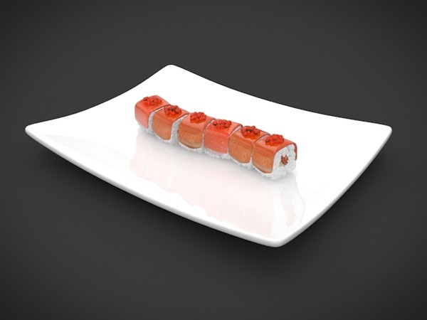 3d max sushi red dragon - sushi red dragon by denisVFX