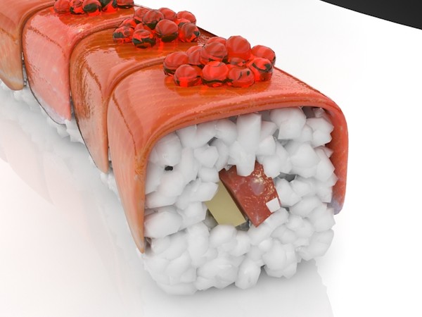 3d max sushi red dragon - sushi red dragon by denisVFX