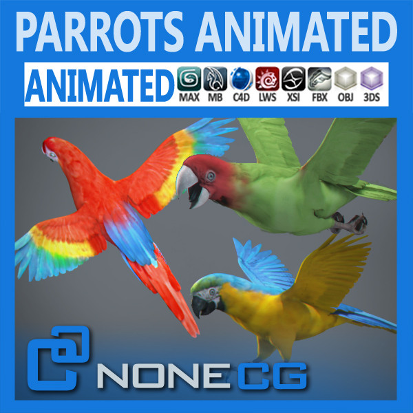 Animated Parrots Pack