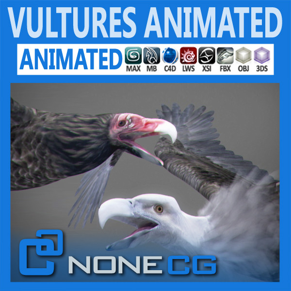 maya vultures beak wings - Animated Vultures by NONECG