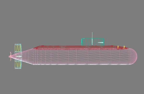 hai lung class submarine 3d model - Hai Lung class submarine by FangioDesign