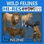 felines fur 3d model