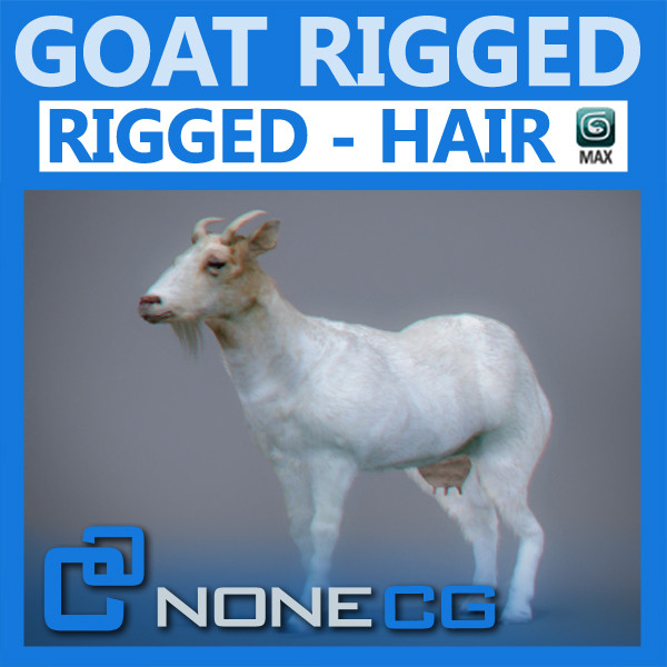 3ds max goat polys - Rigged Goat... by NONECG