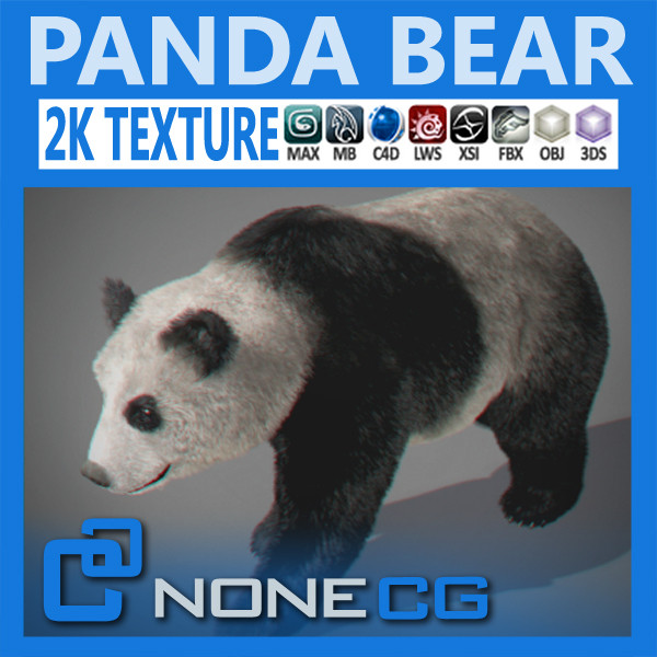 3d model panda bear - Panda Bear by NONECG