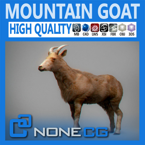 mountain goat c4d - Mountain Goat by NONECG