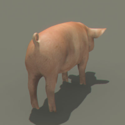 3d animals goat pig - Domestic Animals Pack by NONECG