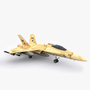 f a-18 hornet fighter jet 3d fbx