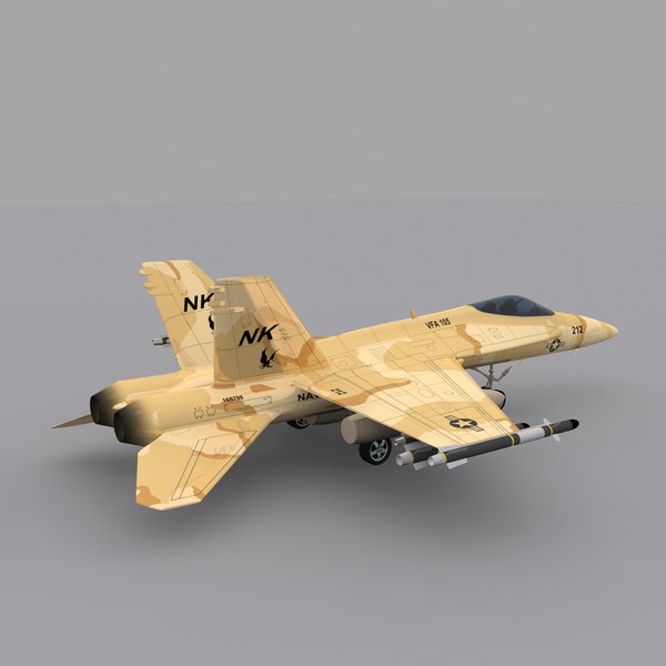 f a-18 hornet fighter jet 3d fbx - F/A-18 Super Hornet Desert by AcharyaD
