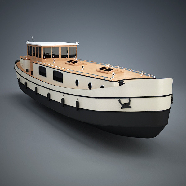 dutch barge home 3d model - Dutch Barge Home by QLEE