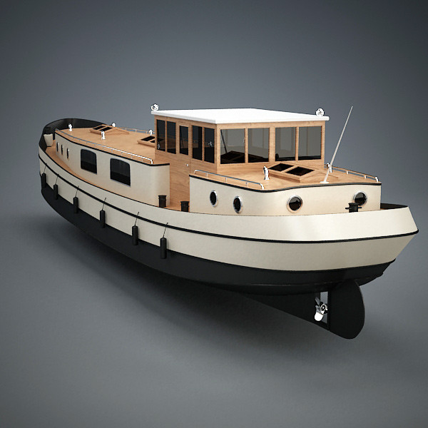 dutch barge home 3d model - Dutch Barge Home by QLEE