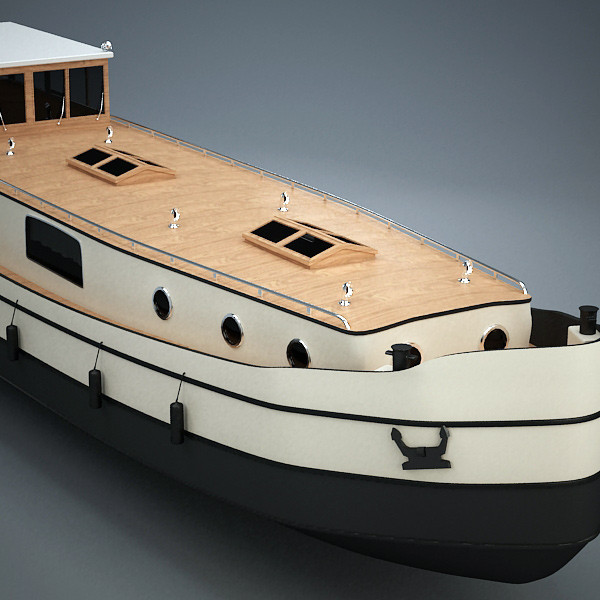 dutch barge home 3d model - Dutch Barge Home by QLEE