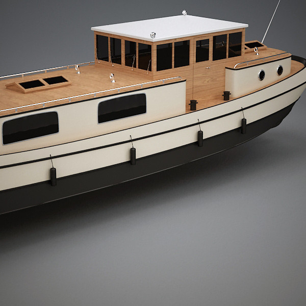dutch barge home 3d model - Dutch Barge Home by QLEE