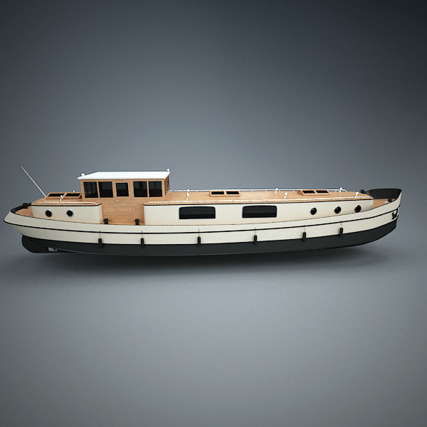 dutch barge home 3d model - Dutch Barge Home by QLEE