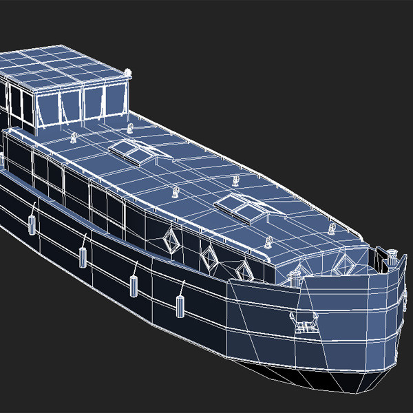 dutch barge home 3d model - Dutch Barge Home by QLEE
