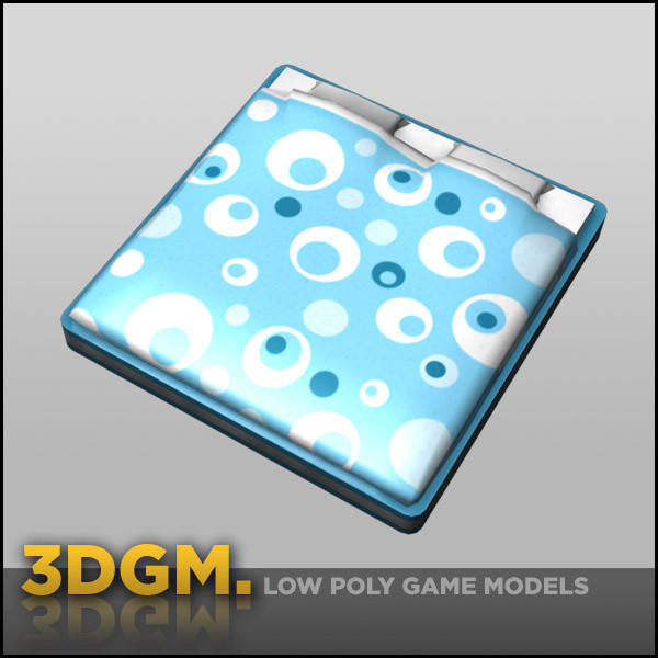 bed retro design 3d obj - bed retro design 3DGM by 3D Game Models