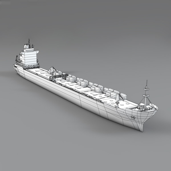 commercial cargo ship 3d max - Cargo Ship by NesAn Studio