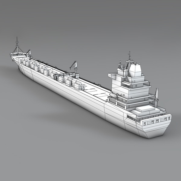 commercial cargo ship 3d max - Cargo Ship by NesAn Studio