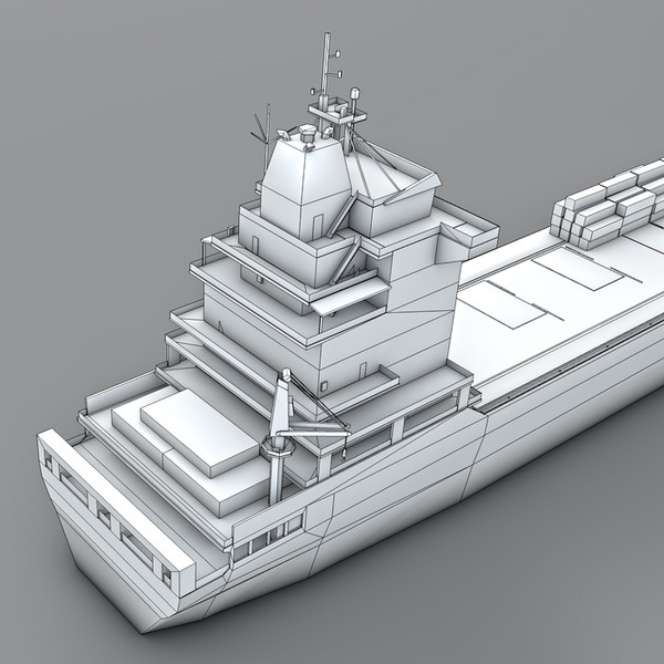 commercial cargo ship 3d max - Cargo Ship by NesAn Studio