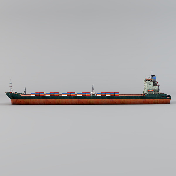 commercial cargo ship 3d max - Cargo Ship by NesAn Studio