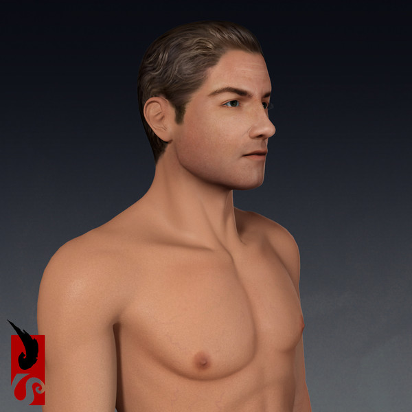 3d male anatomy - integumentary model - Male Anatomy - Integumentary Skin System by IllumeStudio