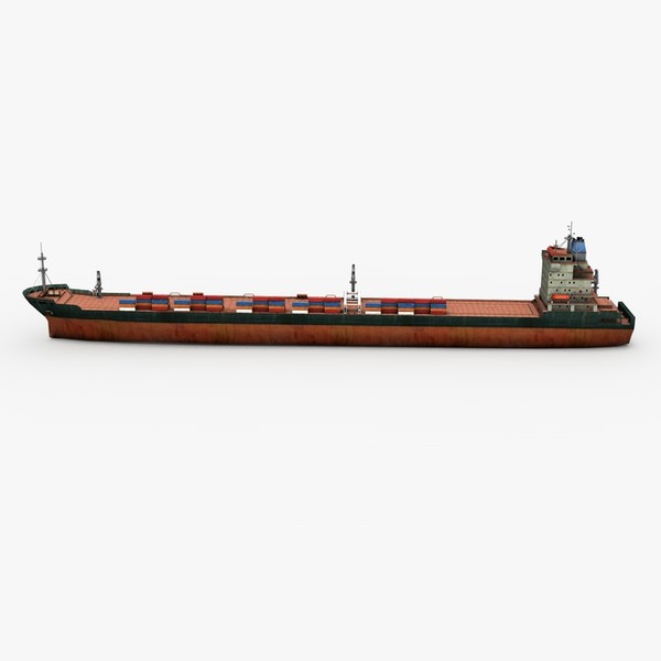 commercial cargo ship 3d max - Cargo Ship by NesAn Studio