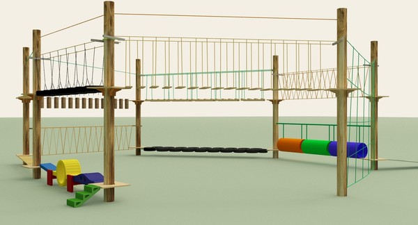 rope trail 3d max - rope trail by harmanli
