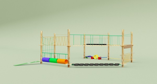 rope trail 3d max - rope trail by harmanli