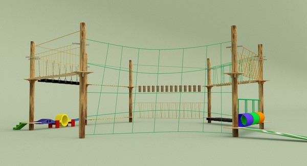 rope trail 3d max - rope trail by harmanli