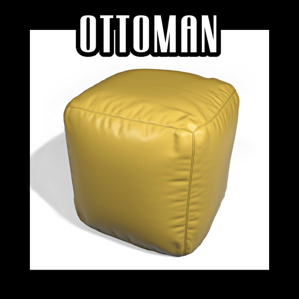 ottoman interior obj - Ottoman (02) by btbt
