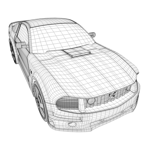 3d model car sport - Mustang Phoenix by KeremGogus