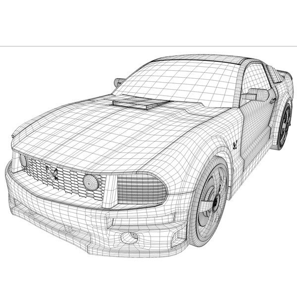 3d model car sport - Mustang Phoenix by KeremGogus
