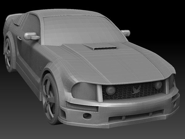 3d model car sport - Mustang Phoenix by KeremGogus