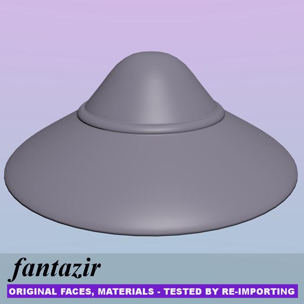 3d obj hat - Purple Woman Hat by fantazir