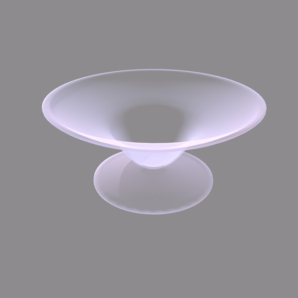 bowl glassware 3d model - Pink Bowl by fantazir
