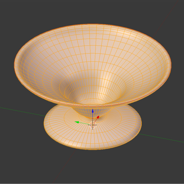 bowl glassware 3d model - Pink Bowl by fantazir