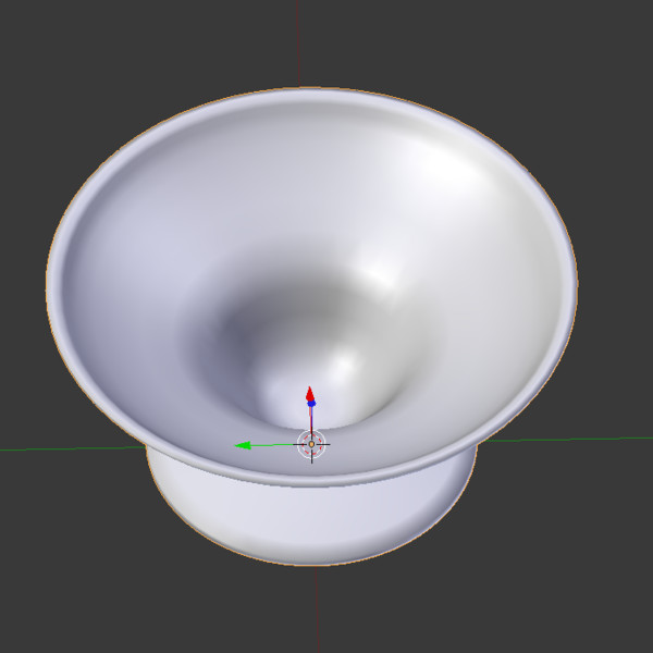 bowl glassware 3d model - Pink Bowl by fantazir