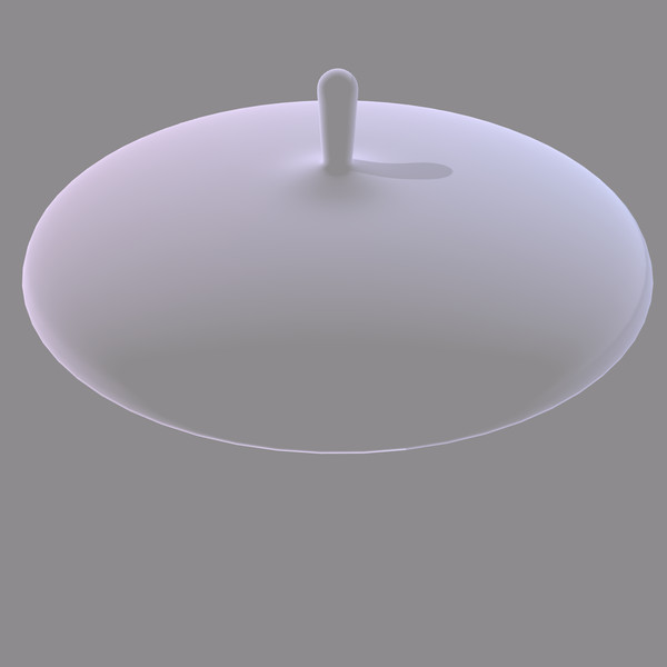 lid tableware glassware 3d model - Pink Lid by fantazir