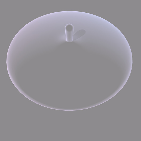 lid tableware glassware 3d model - Pink Lid by fantazir