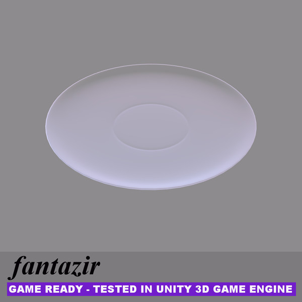 tableware glassware 3ds - Pink Plate by fantazir