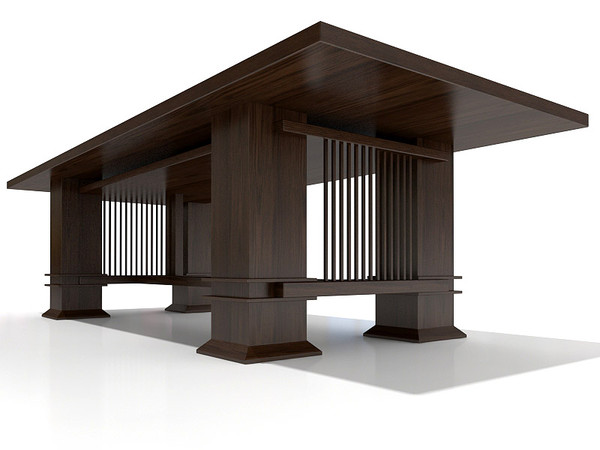 cassina allen 3d model - Cassina Allen table by 3DmakeWork
