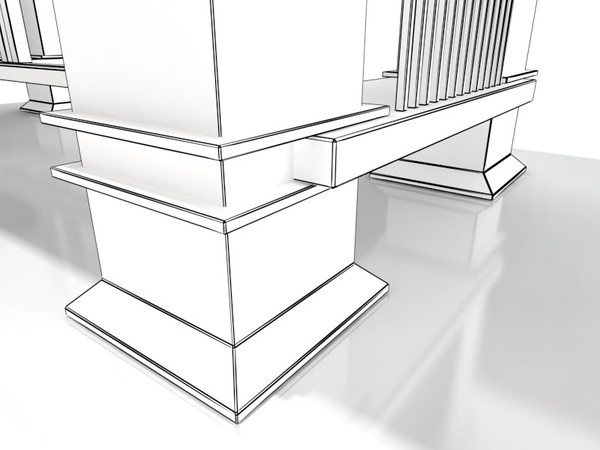 cassina allen 3d model - Cassina Allen table by 3DmakeWork