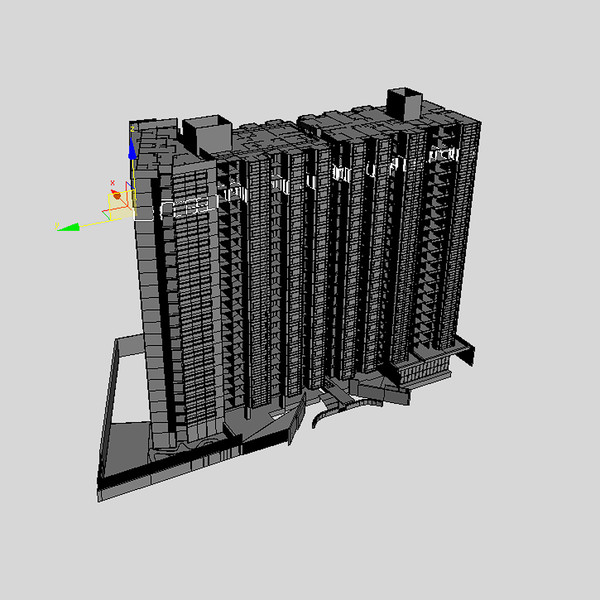 3d architectural 2010 model - BUILDING- HI MAX- 2010 by MotionMediaWorkshop