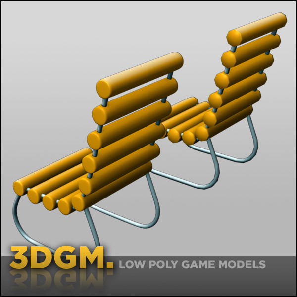 chair retro 3d model - chair retro 3DGM by 3D Game Models
