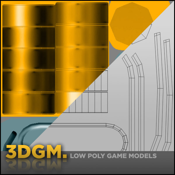 chair retro 3d model - chair retro 3DGM by 3D Game Models
