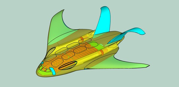 3dsmax new wave eco aircraft - New Wave Eco Aircraft Transport Assembly Model by RodgerSaintJohn