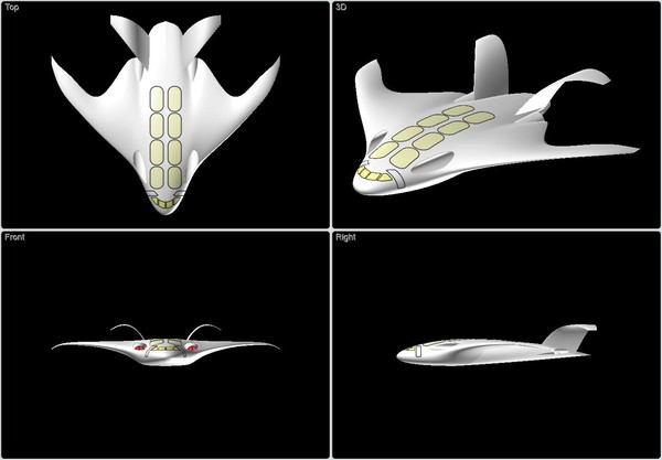 3dsmax new wave eco aircraft - New Wave Eco Aircraft Transport Assembly Model by RodgerSaintJohn