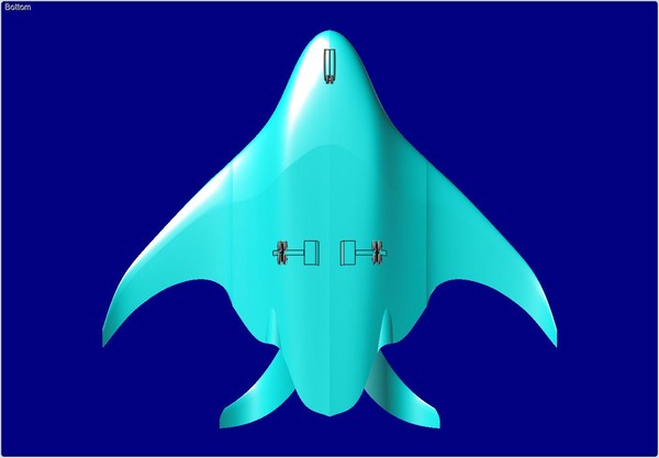 3dsmax new wave eco aircraft - New Wave Eco Aircraft Transport Assembly Model by RodgerSaintJohn